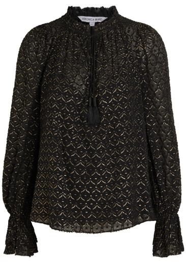 Maxime fil coupé chiffon blouse by VERONICA BEARD