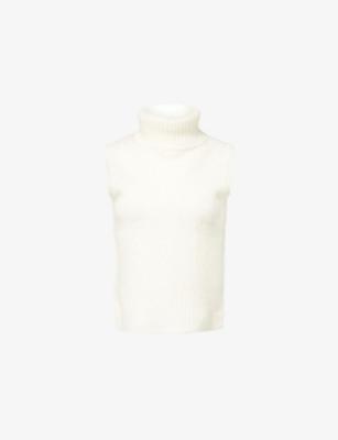 Mazzy Turtleneck Cashmere Top by VERONICA BEARD