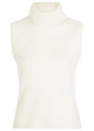 Mazzy brushed cashmere top by VERONICA BEARD