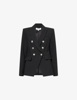 Miller Dickey Double-Breasted Woven Blazer by VERONICA BEARD