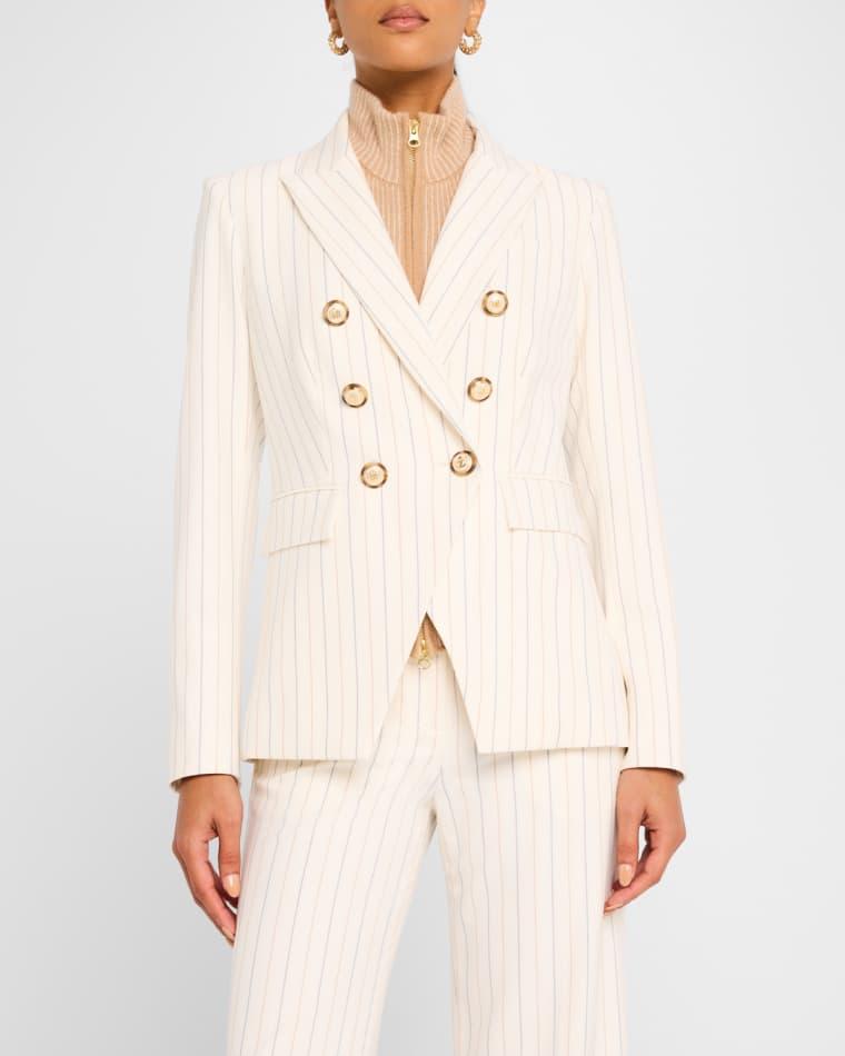Miller Pinstripe Dickey Jacket by VERONICA BEARD