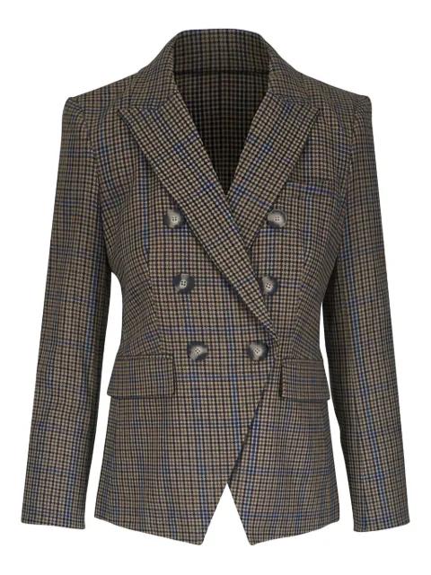 Miller double-breasted checked blazer by VERONICA BEARD