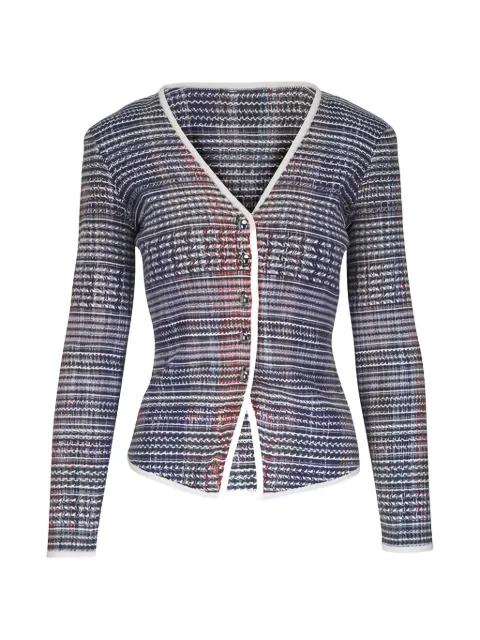 Nadialine striped-pattern jacket by VERONICA BEARD
