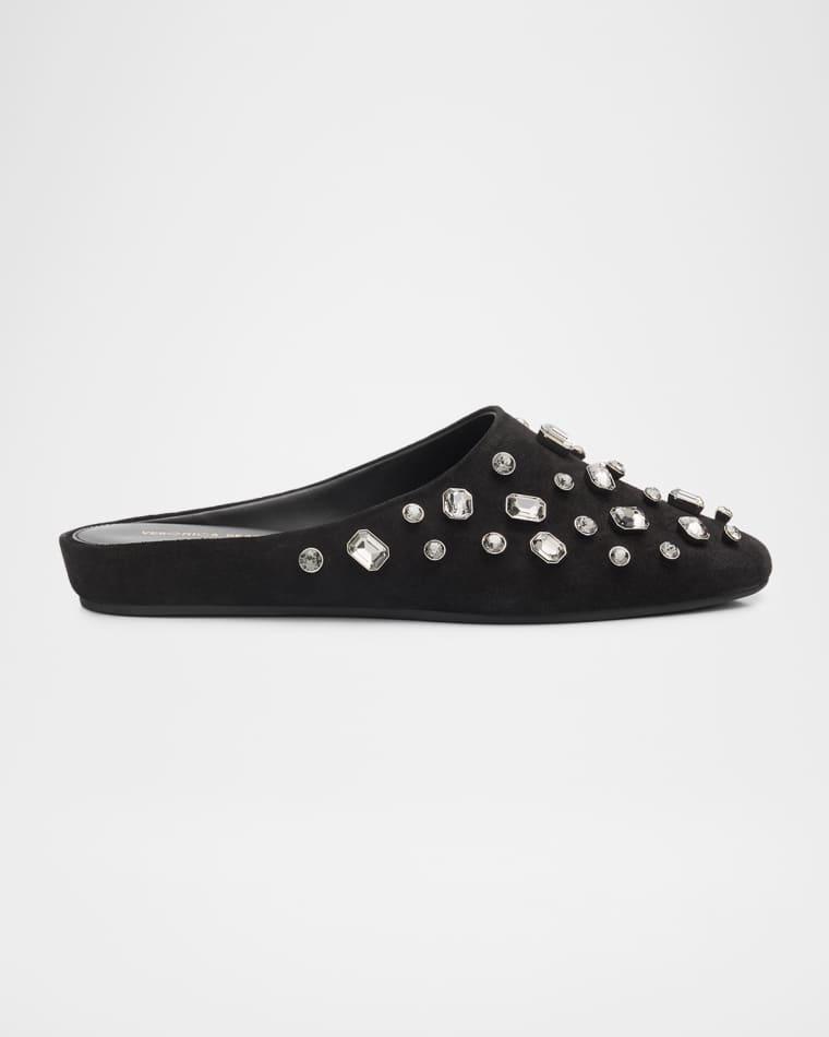 Narcisa Crystal Suede Mules by VERONICA BEARD