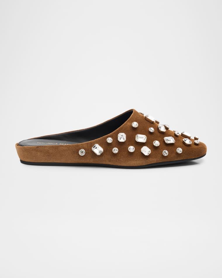 Narcisa Crystal Suede Mules by VERONICA BEARD