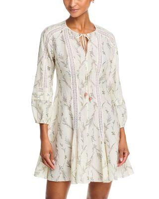 Ollian Lace Inset Mini Dress by VERONICA BEARD