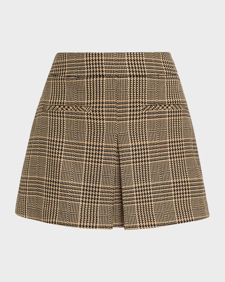 Pavaline Houndstooth Mini Skirt by VERONICA BEARD