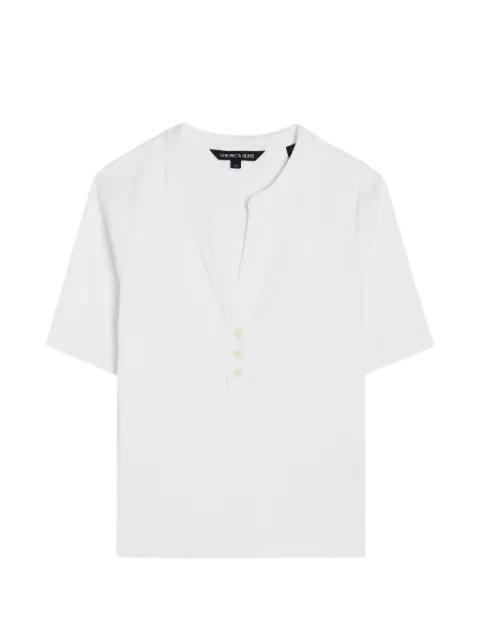 Reubian V-neck buttoned top by VERONICA BEARD