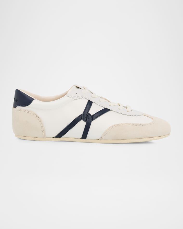 Riviera Mixed Leather Slim Trainer Sneakers by VERONICA BEARD