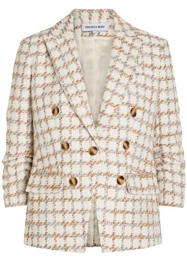 Ryland checked tweed jacket by VERONICA BEARD