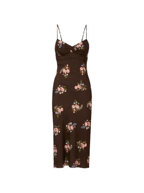 Shara floral-print midi dress by VERONICA BEARD