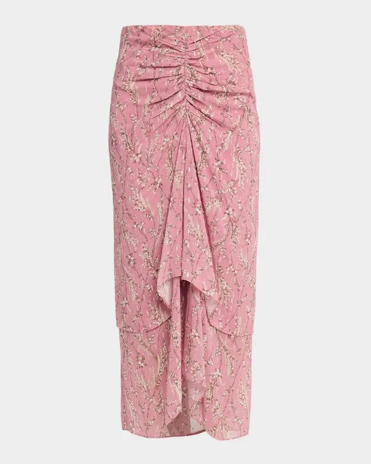 Sira Floral Chiffon Skirt by VERONICA BEARD