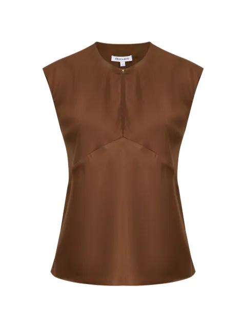 Sparrow V-neck blouse by VERONICA BEARD