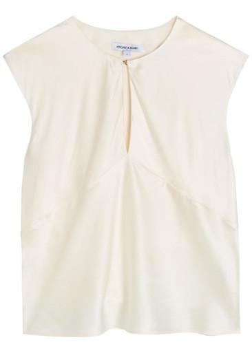 Sparrow silk-blend top by VERONICA BEARD