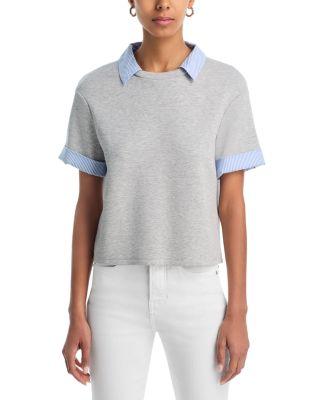 Stuyvesant Mixed Media Top by VERONICA BEARD