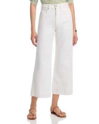 Taylor Cropped High Rise Jeans in White by VERONICA BEARD