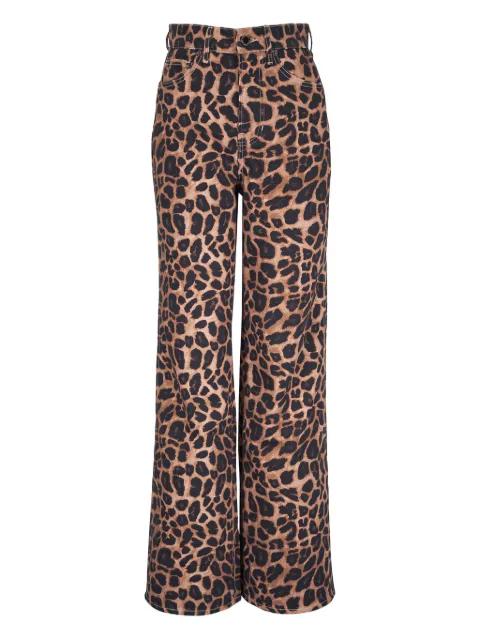 Taylor leopard-print jeans by VERONICA BEARD
