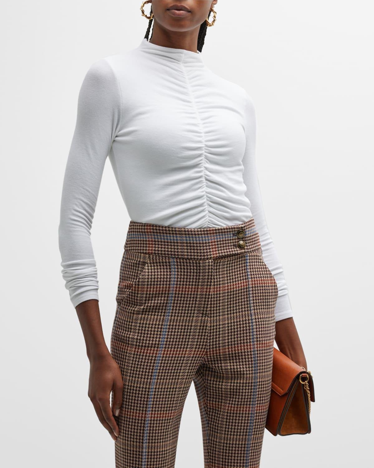 Theresa Knit Ruched Turtleneck by VERONICA BEARD