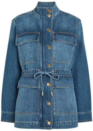Truman drawstring denim jacket by VERONICA BEARD