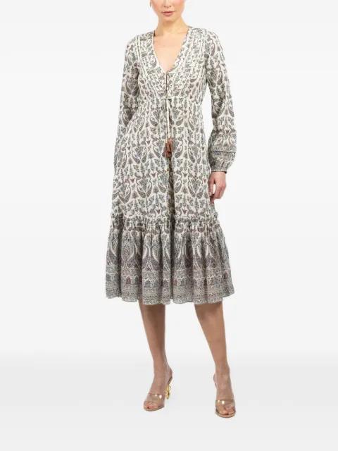 Vani tiered paisley-print midi dress by VERONICA BEARD