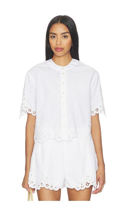 Veronica Beard Aleck Shirt in White by VERONICA BEARD