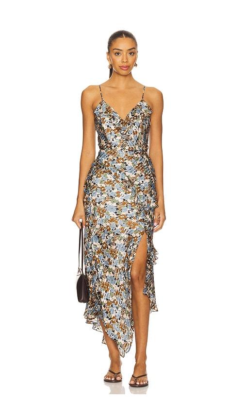 Veronica Beard Avenel Dress in Brown,Blue by VERONICA BEARD