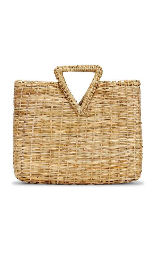 Veronica Beard Bamboo Vesper Tote Bag in Neutral by VERONICA BEARD