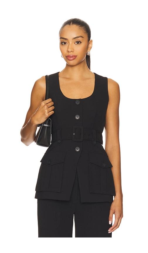 Veronica Beard Becker Vest in Black by VERONICA BEARD