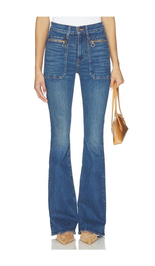 Veronica Beard Beverly Skinny Flare Jeans in Blue by VERONICA BEARD