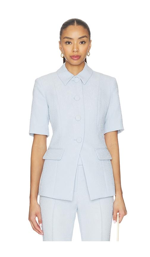 Veronica Beard Bodie Jacket in Baby Blue by VERONICA BEARD