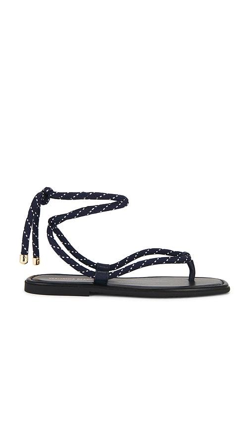 Veronica Beard Carmina Cord Sandal in Navy by VERONICA BEARD