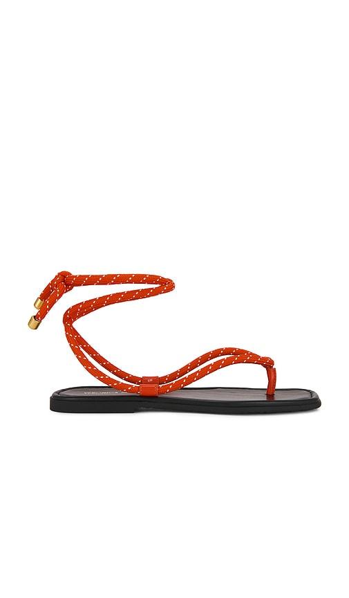 Veronica Beard Carmina Cord Sandal in Red by VERONICA BEARD