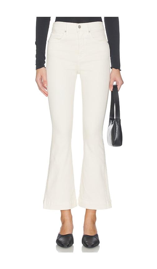 Veronica Beard Carson Flare Jeans in Cream by VERONICA BEARD