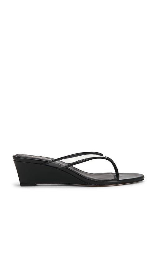 Veronica Beard Clea Wedge Sandal in Black by VERONICA BEARD