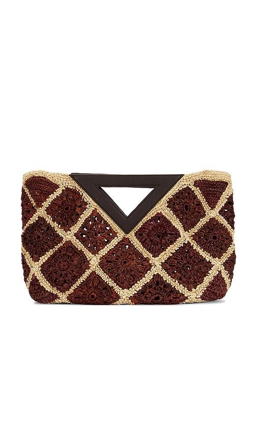 Veronica Beard Crochet Raffia Vesper Bag in Brown by VERONICA BEARD