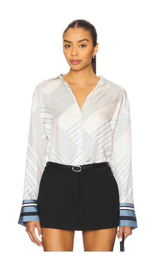 Veronica Beard Delila Blouse in Ivory by VERONICA BEARD
