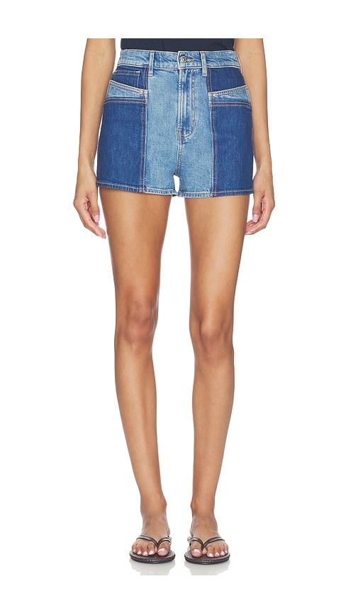 Veronica Beard Elijah Colorblocked Short in Blue by VERONICA BEARD