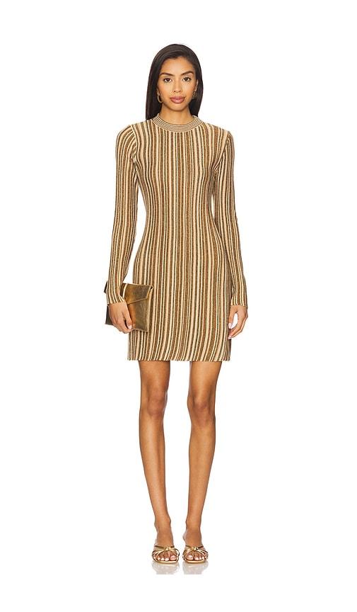 Veronica Beard Jane Dress in Metallic Bronze by VERONICA BEARD