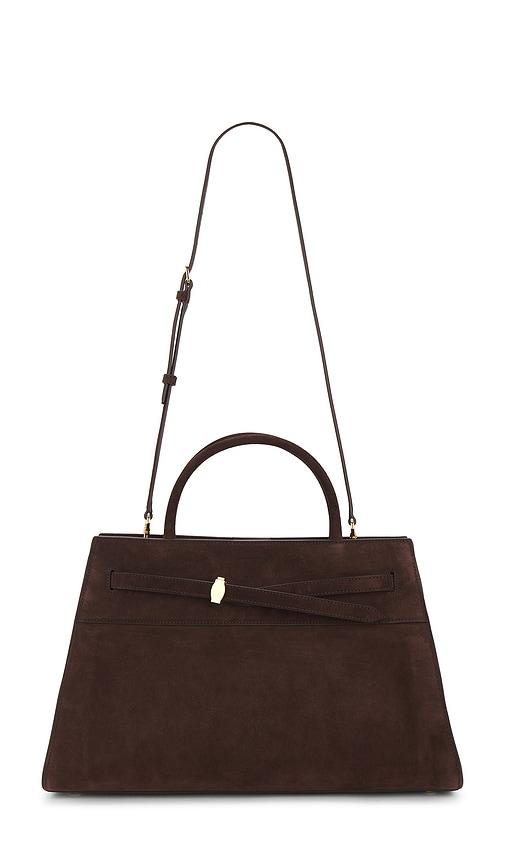 Veronica Beard Large Suede Dash Bag in Chocolate by VERONICA BEARD