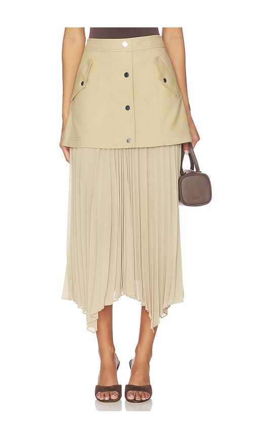 Veronica Beard Patricka Skirt in Tan by VERONICA BEARD
