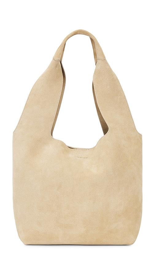 Veronica Beard Suede Sling Bag in Tan by VERONICA BEARD