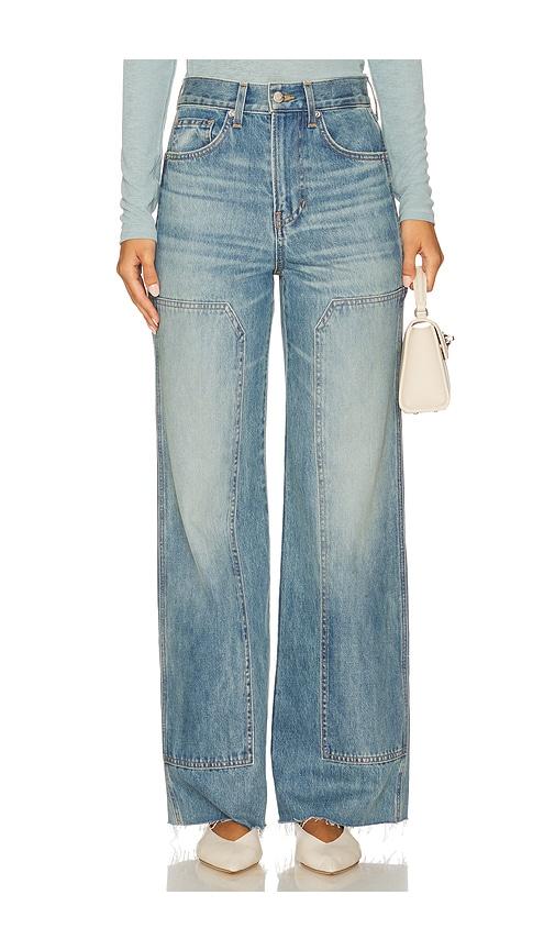 Veronica Beard Taylor High Rise Wide Leg in Blue by VERONICA BEARD