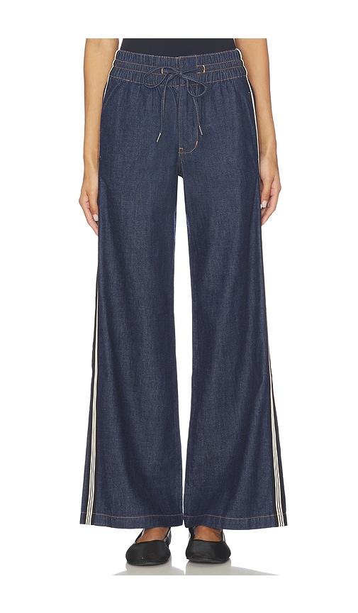 Veronica Beard Taylor High Rise Wide Leg in Blue by VERONICA BEARD