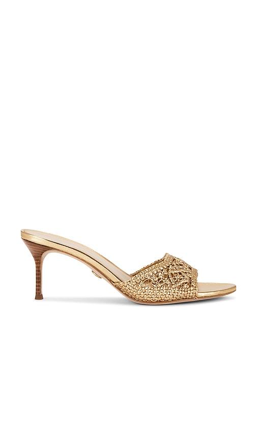 Veronica Beard Tia Macrame Sandal in Metallic Gold by VERONICA BEARD