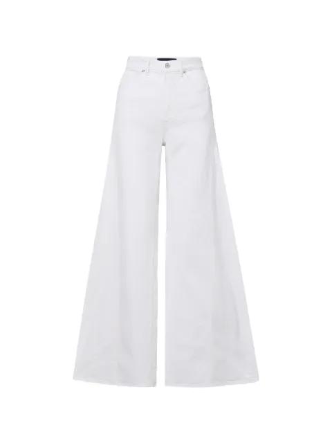 Vicki belt loops flared trousers by VERONICA BEARD