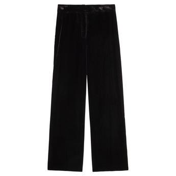 Women's Alex Velour Wide-Leg Trousers by VERONICA BEARD