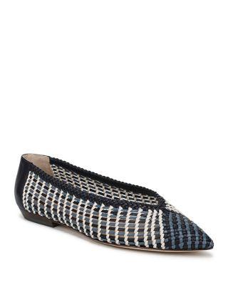 Women's Bancroft Woven Leather Ballet Flats by VERONICA BEARD