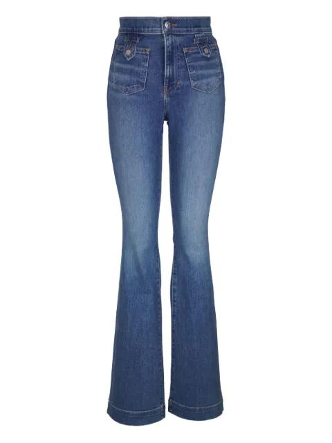 button-fly flared jeans by VERONICA BEARD