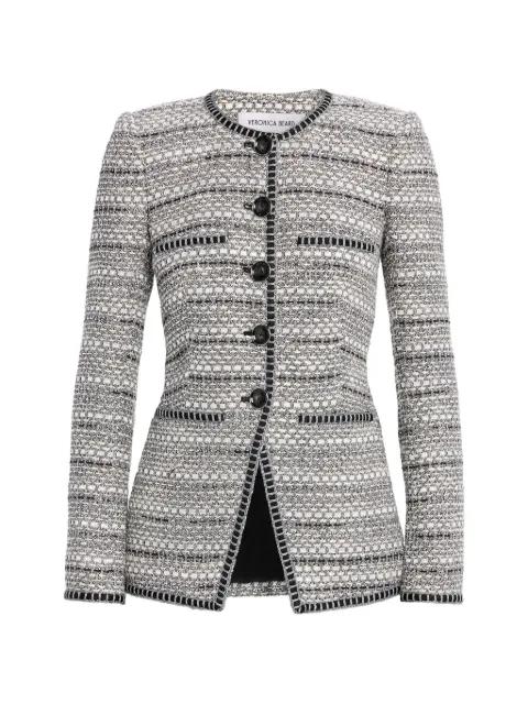 buttoned tweed jacket by VERONICA BEARD