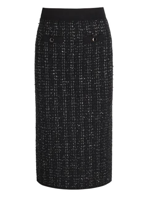 eyelet tweed skirt by VERONICA BEARD